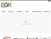 Tablet Screenshot of egkproducts.com